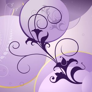 Diseño Floral Púrpura Elegante