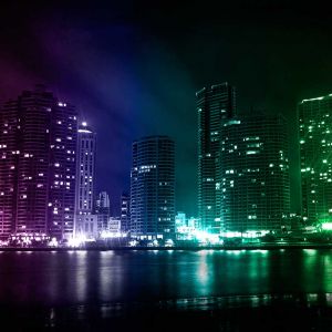 Skyline de Ciudad Neón