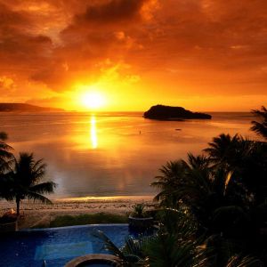 Impresionante Atardecer Sobre el Océano