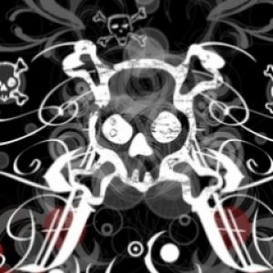 Arte de Calavera y Huesos Cruzados