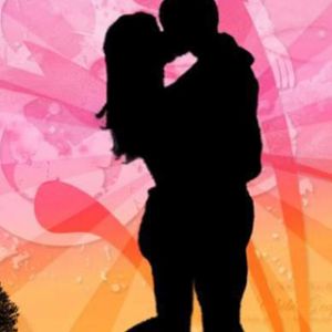 Silhouette Romántica de Pareja