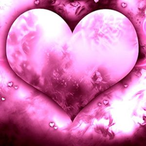 Fondo de Corazón Rosa Amor