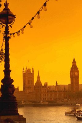 Horizonte de Londres al Atardecer