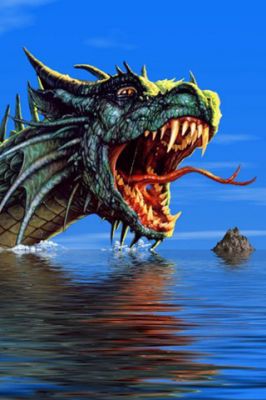 Dragón Majestuoso en el Agua