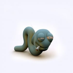 Serpiente de Caricatura Divertida