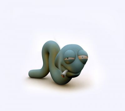 Serpiente de Caricatura Divertida