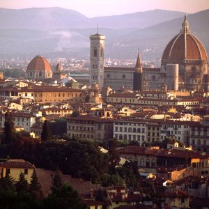Horizonte de Florencia al Atardecer