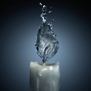 Vela Llama de Agua