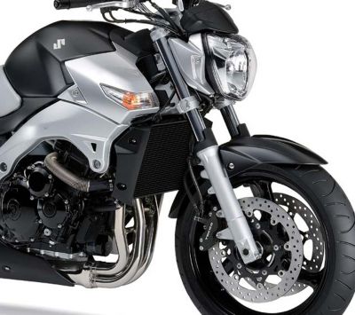 Motocicleta Plateada Elegante