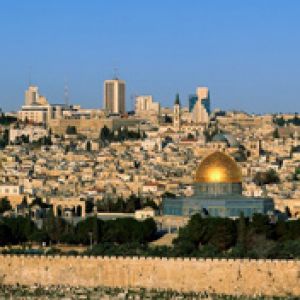 Panorama de Jerusalén con Cúpula Dorada