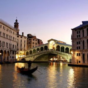 Puente de Rialto al Atardecer