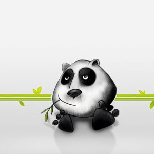 Ilustración de Panda Lindos