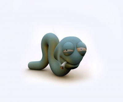 Serpiente de Caricatura Divertida