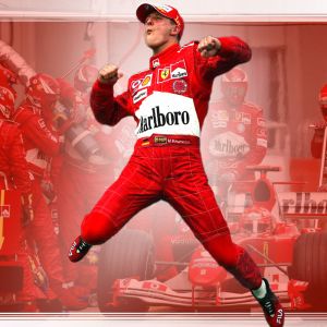 Celebración de Michael Schumacher en Ferrari