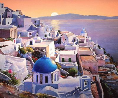 Atardecer en Santorini