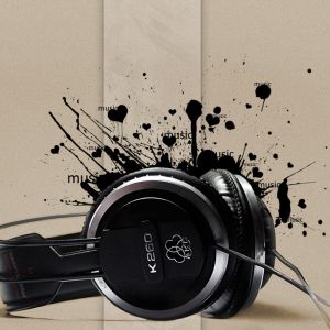 Auriculares Elegantes con Salpicaduras Musicales