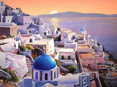 Atardecer en Santorini