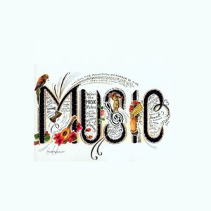 Tipografía Musical Colorida