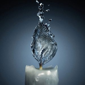 Vela Llama de Agua