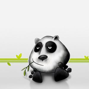 Ilustración de panda lindo