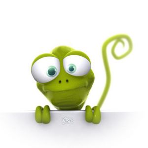 Rana de Dibujos Animados Verde Linda