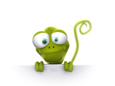 Rana de Dibujos Animados Verde Linda