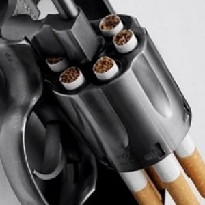 Revólver con Cigarrillos