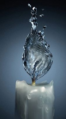 Agua Llama Vela