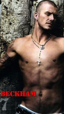 David Beckham Sin Camisa