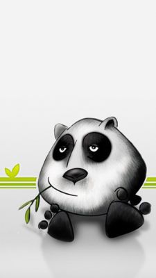 Ilustración de panda lindo