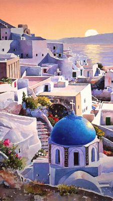 Atardecer en Santorini