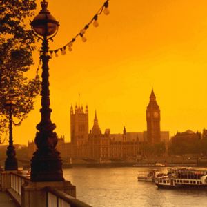 Atardecer en Londres sobre el Támesis