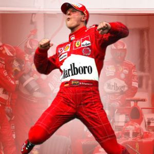 Celebración de Michael Schumacher en Ferrari