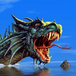 Dragón Majestuoso en el Agua