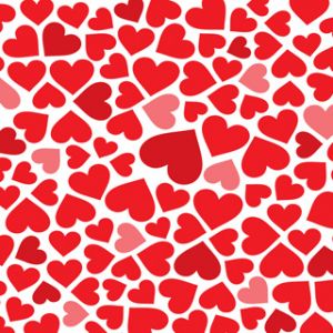 Patrón de Corazones Coloridos
