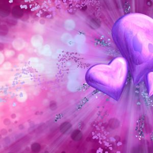 Fondo de Corazones Morados