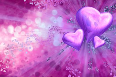 Fondo de Corazones Morados - wallpaper preview