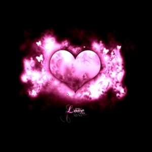 Fondo de Corazón Rosa Amor