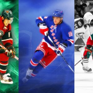 Jugadores de Hockey en Acción