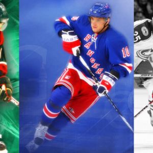 Jugadores de Hockey en Acción