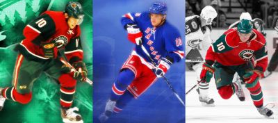 Jugadores de Hockey en Acción