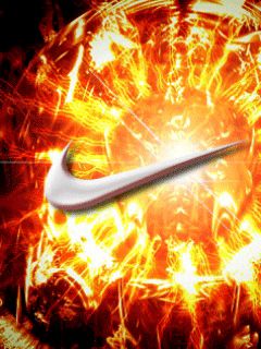 Logo de Nike con Fondo Ardiente
