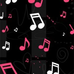 Fondo Colorido de Notas Musicales