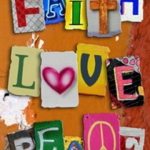 Tipografía Fe Amor Paz