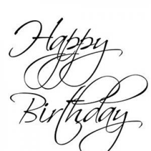 Tipografía Feliz Cumpleaños