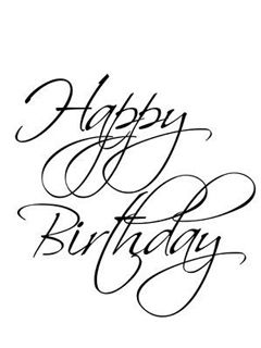 Tipografía Feliz Cumpleaños