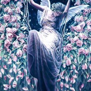 Ángel en un Sueño Floral