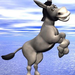 Burro de Caricatura Divertido
