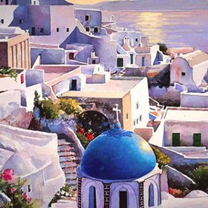 Atardecer en Santorini