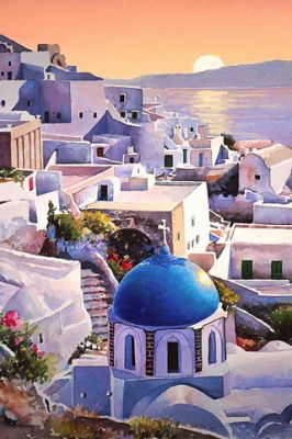 Atardecer en Santorini